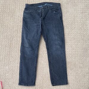 Black Men's Straight-Leg Jeans